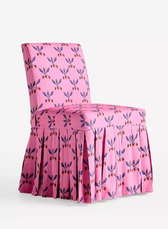 كرسي طعام ليلى – Layla Ruffle Slipcover