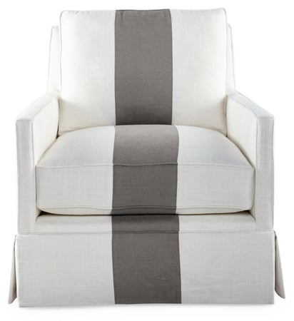 Auburn Club Chair, Stripe