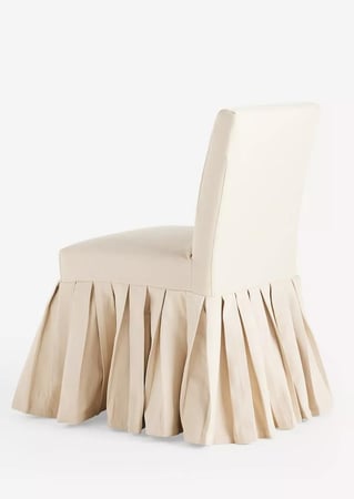 كرسي طعام ليلى – Layla Ruffle Slipcover