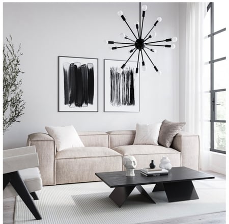 طاولة بتصميم عصري من الرخام