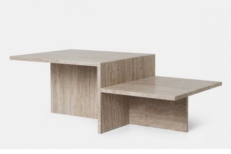 طاولة رخام ترافنتينو