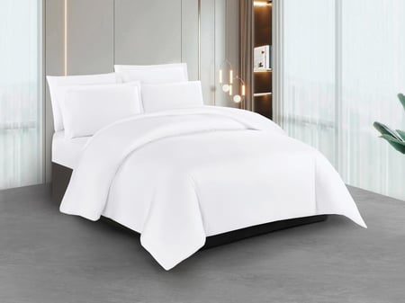 مفرش PEDRO بتقنية التبريد المضاعف مزدوج - 200×200 سم - 6 قطع - أبيض