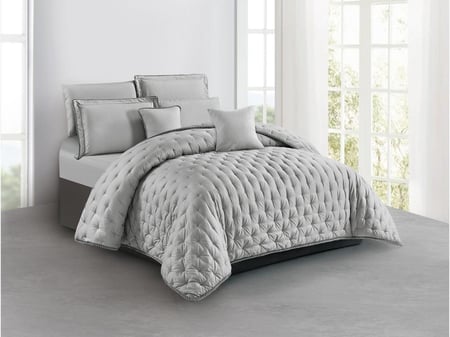 بكج EMILY الصيفي مزدوج - 200×200 سم - رمادي فاتح