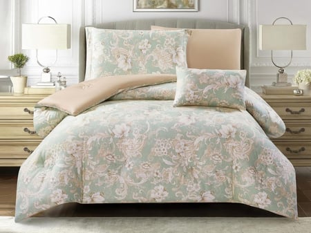 مفرش JOSE قطن مشجر مودرن مفرد ونص - 140×200 سم - 6 قطع - T-C