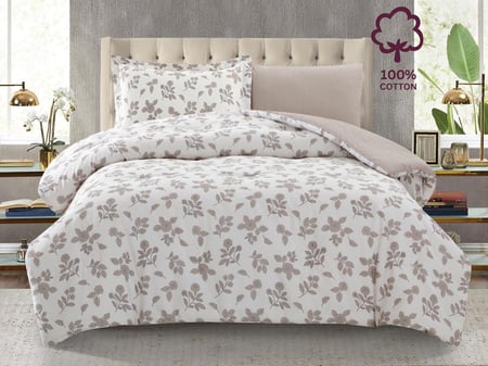 مفرش AMIRA قطن مشجر مودرن مفرد ونص - 140×200 سم - 4 قطع - T14
