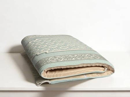 سجادة صلاة شانيل ميموري فوم - فيروزي سماوي 68×118 سم