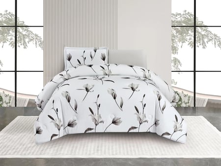 مفرش ISLA مشجر بتقنية التبريد المضاعف مفرد ونص - 140×200 سم - 4 قطع - T02