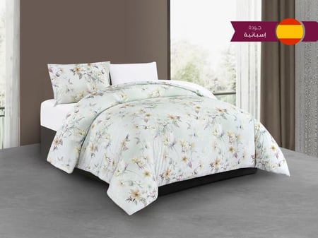 مفرش ISLA مشجر بتقنية التبريد المضاعف مفرد ونص - 140×200 سم - 4 قطع - T07