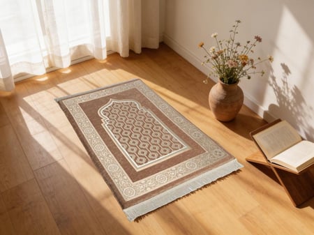 سجادة صلاة شانيل ميموري فوم - جملي 65×115 سم