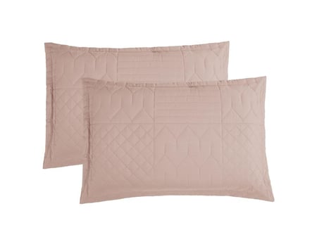 مفرش NORA صيفي مزدوج - 200×200 سم - 10 قطع - وردي لحمي