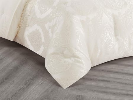 صورة عن قرب لمفرش DIVA سكري مفرد ونص