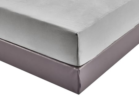 مفرش EMILY صيفي مطرز كابتونيه مفرد ونص - 140×200 سم - 6 قطع - رمادي فاتح