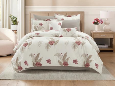 مفرش DONA مشجر مودرن قطن مزدوج - 200×200 سم - 10 قطع - K11