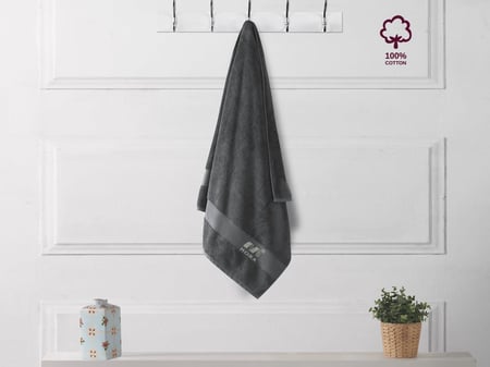 منشفة حمام وسط قطن بامبو