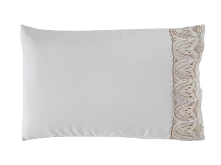 غطاء مخدة نوم مستطيلة لون رمادي خامة مايكروفايبر ناعم