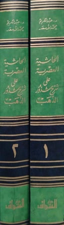 الحاشية العصرية على شرح شذور الذهب