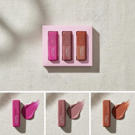 مورد الشفاه والخدود 3 قطع ، روز بيري