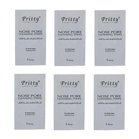 بريتي شرائط تنظيف مسام الانف 6  عبوة من قطعة واحدة