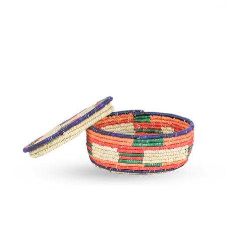 جــــونة ( حافظة أكل ) من الخـوص -  (بيضاوي)صغير