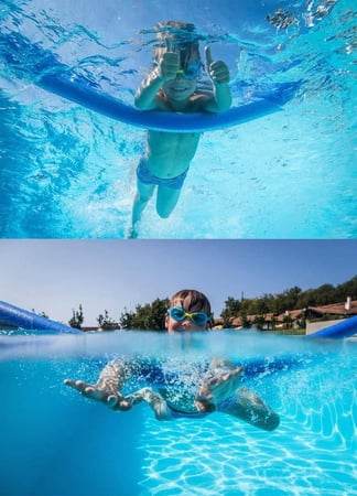 عوامة للسباحة نودلز مجوفة