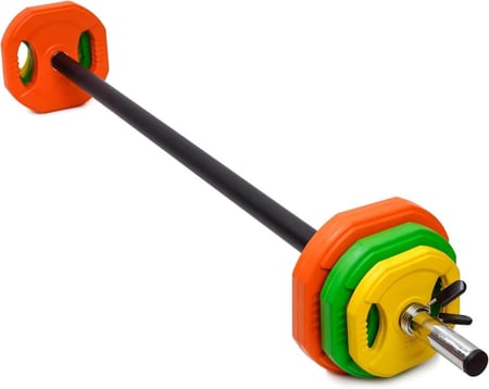مجموعة اوزان 20kg + بار بطول 140سم