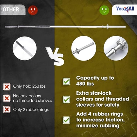 بار مستقيم 180سم