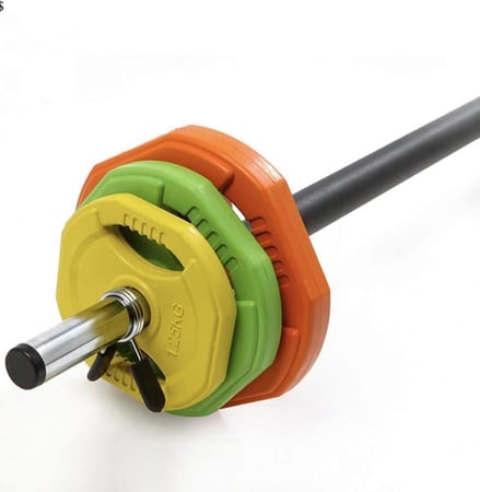 مجموعة اوزان 20kg + بار بطول 140سم