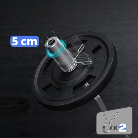 بار اولمبي متعرج 120سم 7كيلو