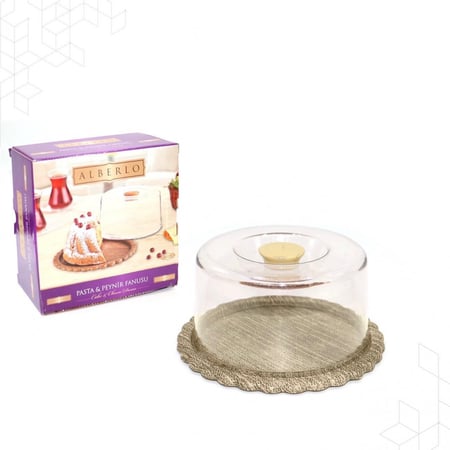 صحن كيك بلاستيك صغير