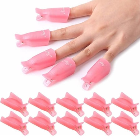 مشابك ازالة طلاء الاظافر الجل بالنقع