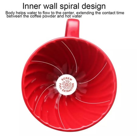 قمع v60 من السيراميك لتقطير  القهوة