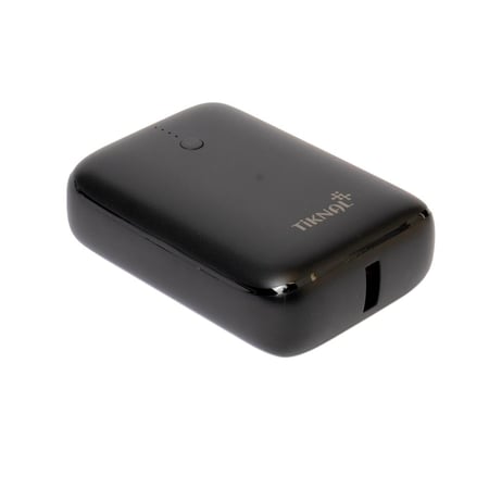 باور بانك تيكناقي أسود صغير الحجم مع مؤشرات LED