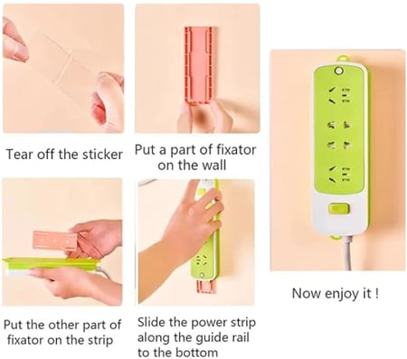 بلاستيك لاصق حامل ومنظم الأشياء على الجدران