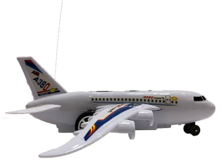 طائرة A380 للأطفال مع ريموت كنترول - لعبة طيران ممتعة وتعليمية