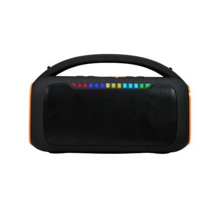 مكبر صوت جيبل أسود بمقبض وإضاءة RGB متعددة الألوان