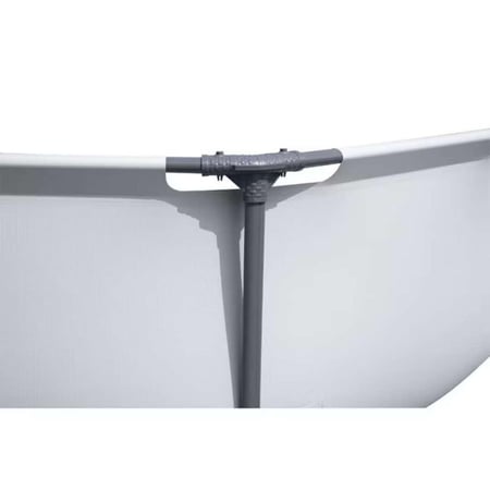 لقطة مقربة لإطار مسبح Bestway Steel Pro MAX مع موصلات متينة