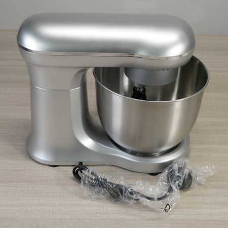 عجانة فضية بسعة 7 لتر ووعاء ستانلس ستيل