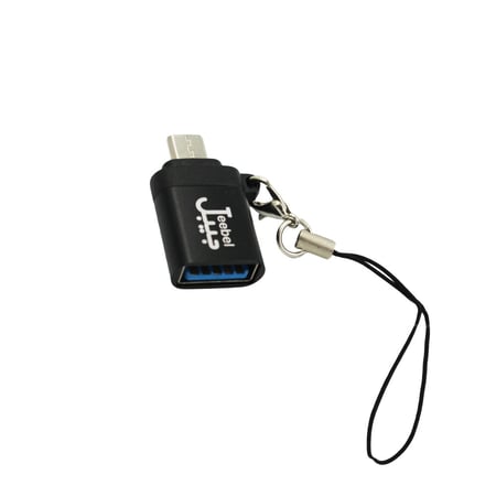 محول جيبل أسود بمنفذ مايكرو USB و USB 30 مع حبل