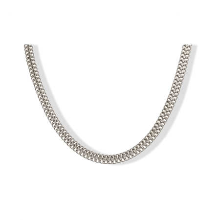 سلسلة بريف فضية من الستانلس ستيل مضاد للصدأ