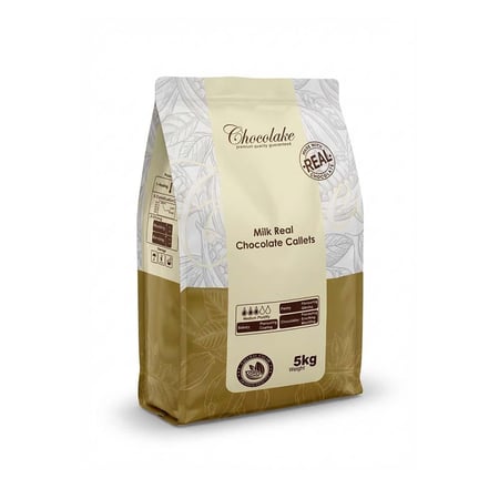 شوكوليك شوكولاتة كوفرتور أقراص بالحليب 38%   5 كجم