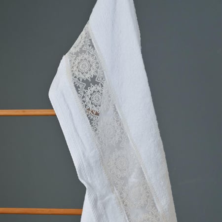 مجموعة روب استحمام قطني فاخر ( 3 قطع مطزر ) من أنساج