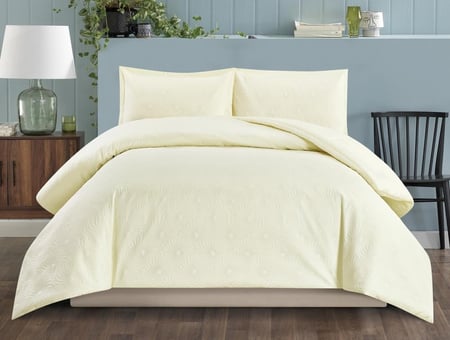 طقم مفرش شعاع منقش بالورد - مايكروفايبر