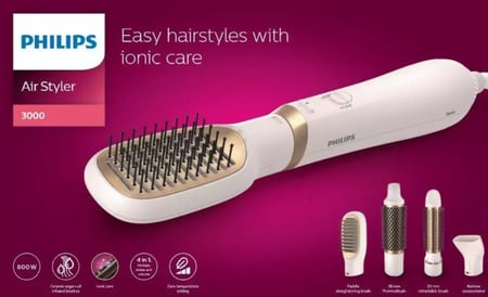 فيليبس 3000 مجفف شعر عناية أيونية 3 إعدادات 4 ملحقات 800 واط