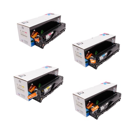 طقم حبر طابعة HP 128A ملون  CE323A CE322A CE321A CE320A