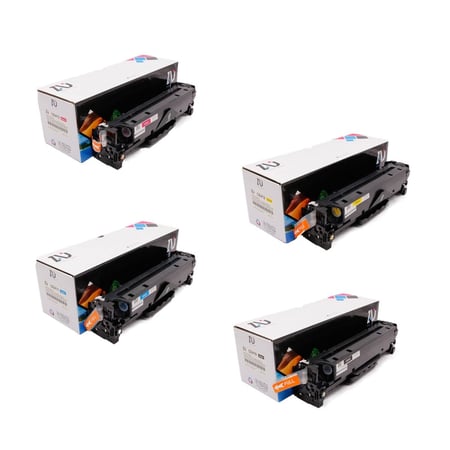 طقم حبر طابعة 305A ملون CE413A CE412A CE411A CE410A متوافق مع طابعات h