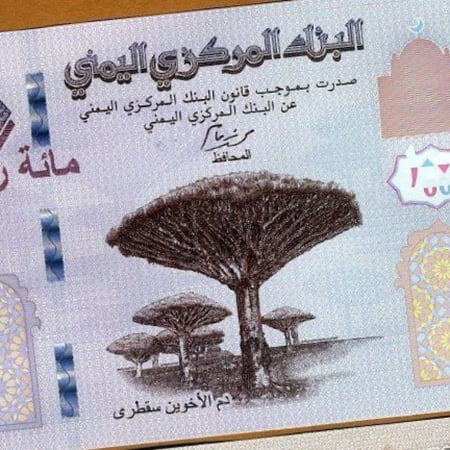 اليمن فئة 100 ريال أنسر (شجرة سقطرى)