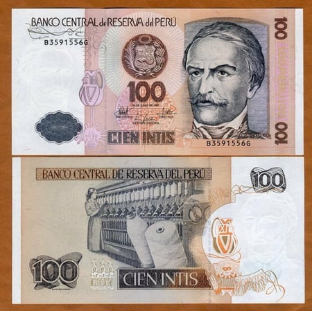 بيرو فئة 100 سول أنسر