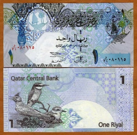 قطر فئة 1 ريال أنسر ( اصدار قديم)