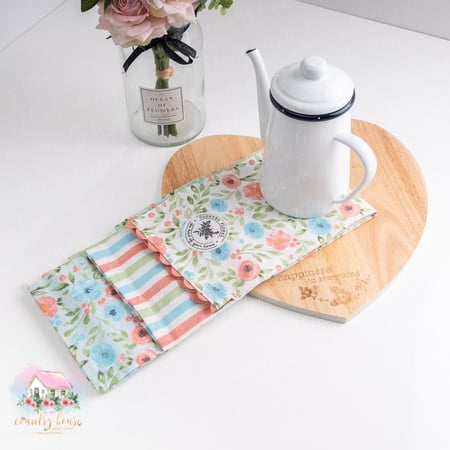 0973 طقم مفارش المنزل الريفي الهادئ