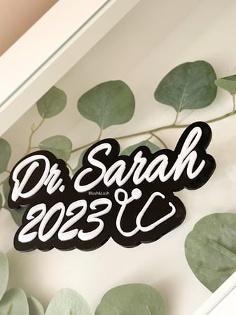 قطعة تخرج بالإسم 3D